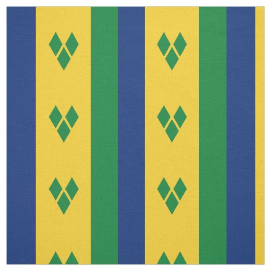 Vlag van Saint Vincent Stof (Swatch)