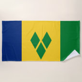 Vlag van Saint Vincent Strandlaken (Voorkant)