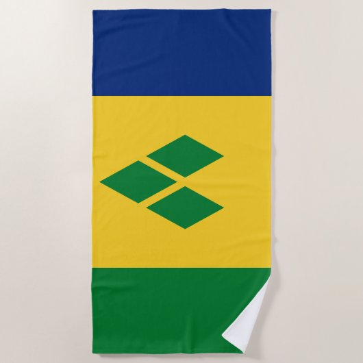 Vlag van Saint Vincent Strandlaken (Voorkant)