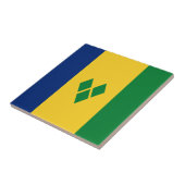 Vlag van Saint Vincent Tegeltje (Zijkant)
