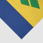 Vlag van Saint Vincent Tissuepapier (Detail)