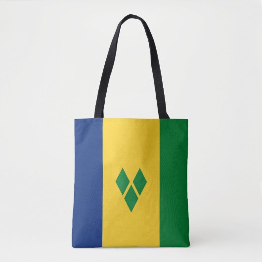 Vlag van Saint Vincent Tote Bag (Voorkant)