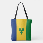 Vlag van Saint Vincent Tote Bag (Achterkant)