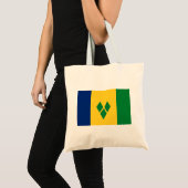 Vlag van Saint Vincent Tote Bag (Voorkant (product))