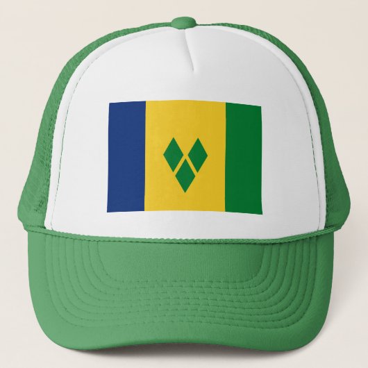 Vlag van Saint Vincent Trucker Pet (Voorkant)