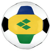 Vlag van Saint Vincent Voetbal (Gedraaid)