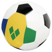 Vlag van Saint Vincent Voetbal (Drie kwart)