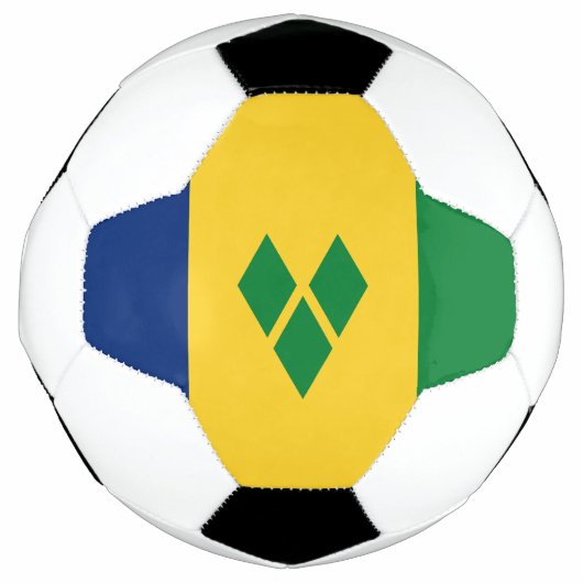 Vlag van Saint Vincent Voetbal (Voorkant)