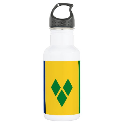 Vlag van Saint Vincent Waterfles (Voorkant)