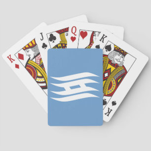 Vlag van Saitama Prefectuur, Japan Pokerkaarten