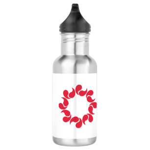 Vlag van Saitama Prefectuur, Japan Waterfles