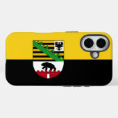 Vlag van Saksen-Anhalt Case-Mate iPhone Case (Achterkant (horizontaal))