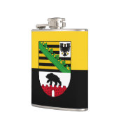 Vlag van Saksen-Anhalt Flask Heupfles (Links)