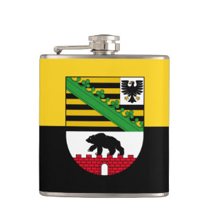 Vlag van Saksen-Anhalt Flask Heupfles