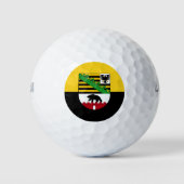 Vlag van Saksen-Anhalt Golf Balls Golfballen (Voorkant)