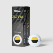 Vlag van Saksen-Anhalt Golf Balls Golfballen (Verpakking)