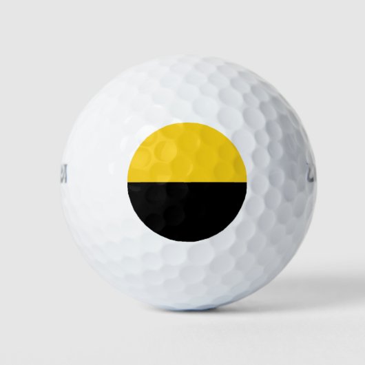Vlag van Saksen-Anhalt Golf Balls Golfballen (Voorkant)