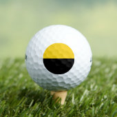 Vlag van Saksen-Anhalt Golf Balls Golfballen (Insitu Shirt)