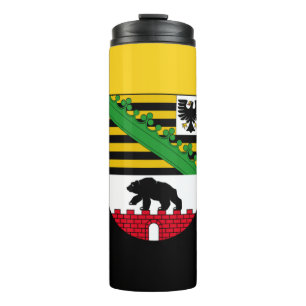 Vlag van Saksen-Anhalt Thermal Tumbler Thermosbeker
