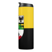 Vlag van Saksen-Anhalt Thermal Tumbler Thermosbeker (Geroteerd rechts)