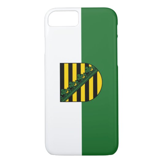 Vlag van Saksen Case-Mate iPhone Case (Achterkant)