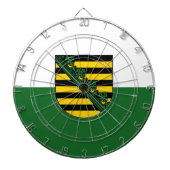 Vlag van Saksen Dartboard Dartbord (Voorkant)