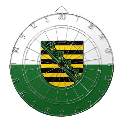 Vlag van Saksen Dartbord (Voorkant)
