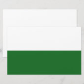 Vlag van Saksen (Duitse staat) Briefpapier (Voorkant / Achterkant)