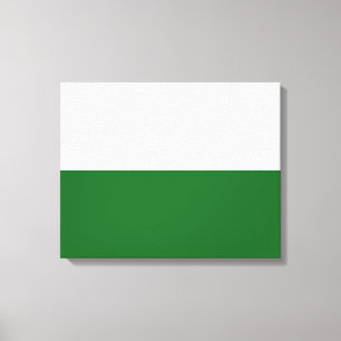 Vlag van Saksen (Duitse staat) Canvas Afdruk