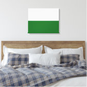 Vlag van Saksen (Duitse staat) Canvas Afdruk (Insitu (Slaapkamer))