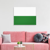Vlag van Saksen (Duitse staat) Canvas Afdruk (Insitu (Woonkamer))