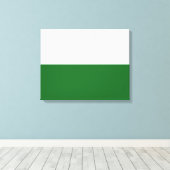 Vlag van Saksen (Duitse staat) Canvas Afdruk (Insitu (Houten vloer))