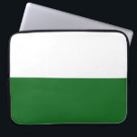 Vlag van Saksen (Duitse staat) Laptop Sleeve<br><div class="desc">Dit ontwerp is voorzien van de vlag van Saksen,  een land dat niet aan zee grenst,  Duitsland. Saksen grenst aan de Duitse deelstaten Brandenburg,  Saksen-Anhalt,  Thüringen en Beieren,  alsmede aan de landen van Polen en Tsjechië. De hoofdstad van Saksen is Dresden,  terwijl de grootste stad Leipzig is.</div>