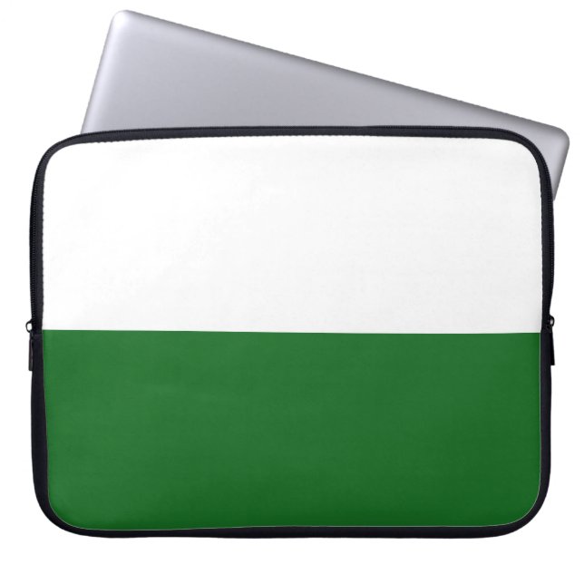 Vlag van Saksen (Duitse staat) Laptop Sleeve (Voorkant)