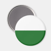 Vlag van Saksen (Duitse staat) Magneet (Voorkant / Achterkant)