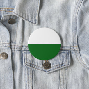 Vlag van Saksen (Duitse staat) Ronde Button 7,6 Cm