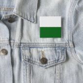 Vlag van Saksen (Duitse staat) Vierkante Button 5,1 Cm (In situ)