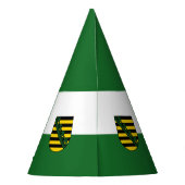 Vlag van Saksen Feesthoed Feesthoedjes (Achterkant)
