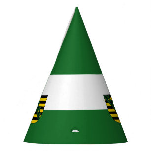 Vlag van Saksen Feesthoed Feesthoedjes
