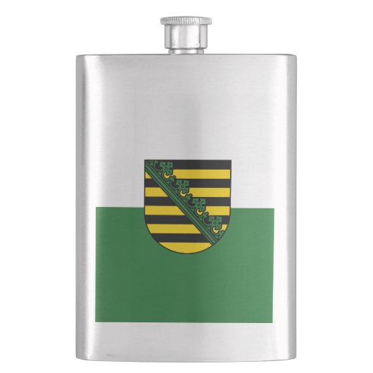 Vlag van Saksen Flask Flacon (Voorkant)