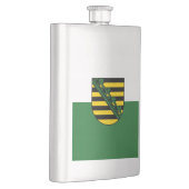 Vlag van Saksen Flask Flacon (Rechts)