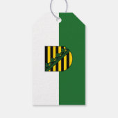 Vlag van Saksen Gift Labels Cadeaulabel (Achterkant)