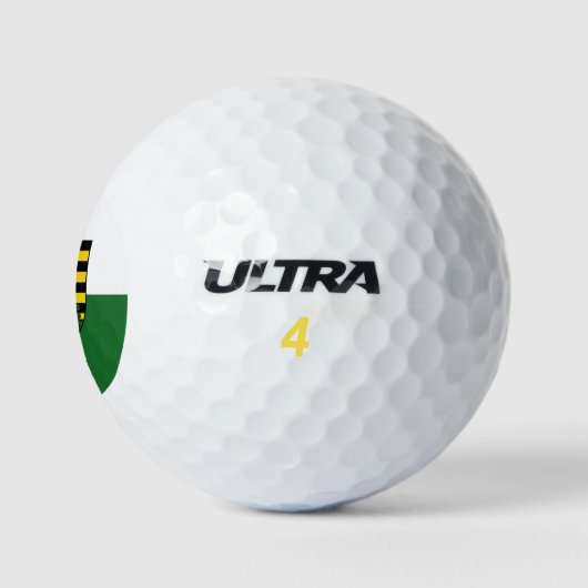Vlag van Saksen Golf Balls Golfballen (Logo)
