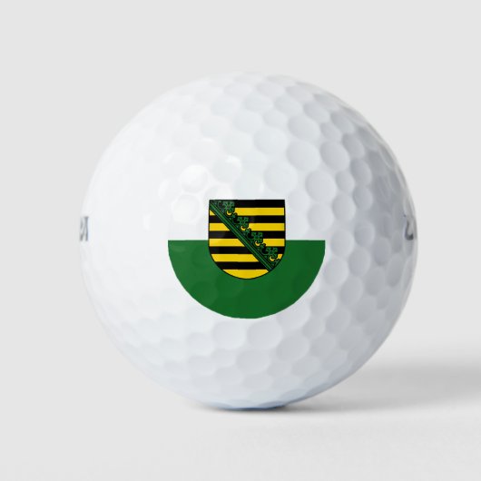 Vlag van Saksen Golf Balls Golfballen (Voorkant)