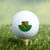 Vlag van Saksen Golf Balls Golfballen (Insitu Shirt)