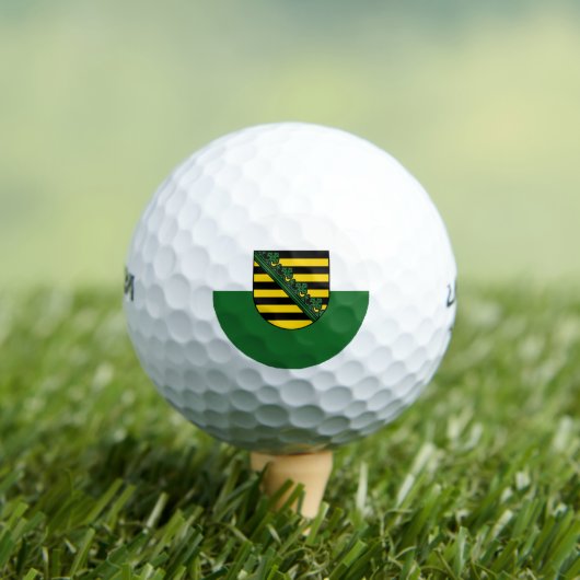 Vlag van Saksen Golf Balls Golfballen (Insitu Shirt)