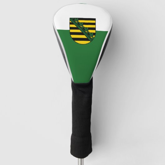 Vlag van Saksen Golf Head Hoesje Golfheadcover (Voorkant)