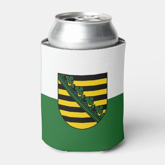 Vlag van Saksen-Koelbox Blikjeskoeler (Blikje Voorkant)