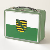 Vlag van Saksen Metal Lunch Box (Voorkant)
