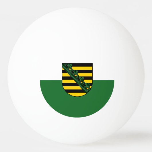 Vlag van Saksen Ping Pong Ball (Voorkant)